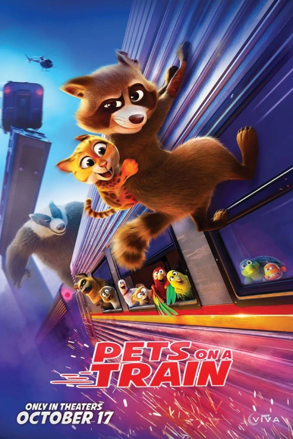 Pets on A Train Poster