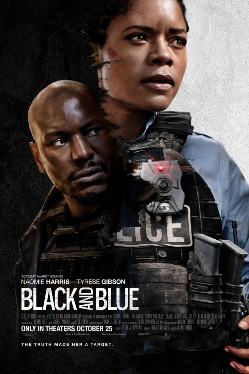 Black and Blue Poster