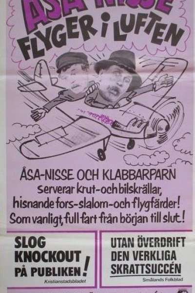 Åsa-Nisse flyger i luften