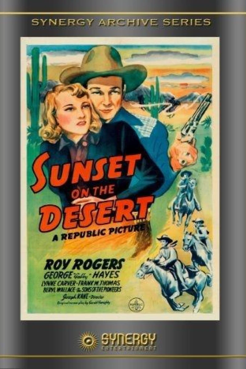 Sunset on the Desert Poster