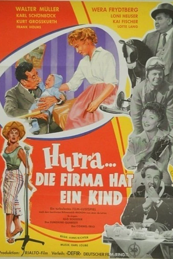 Hurra - die Firma hat ein Kind Poster