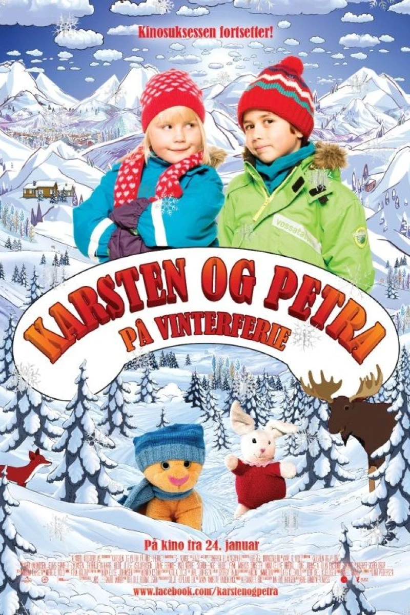 Karsten og Petra på vinterferie Poster