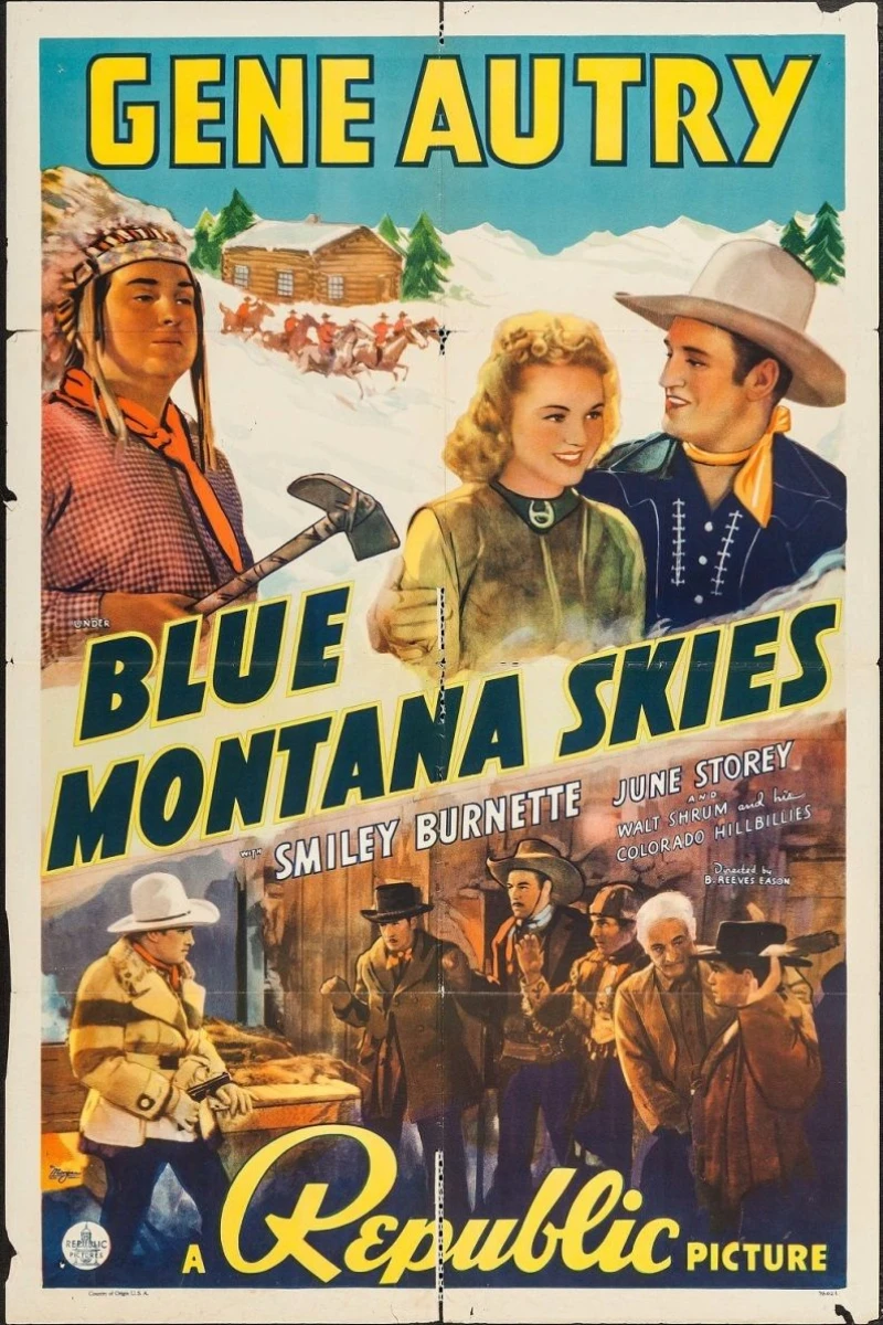 Blue Montana Skies Poster