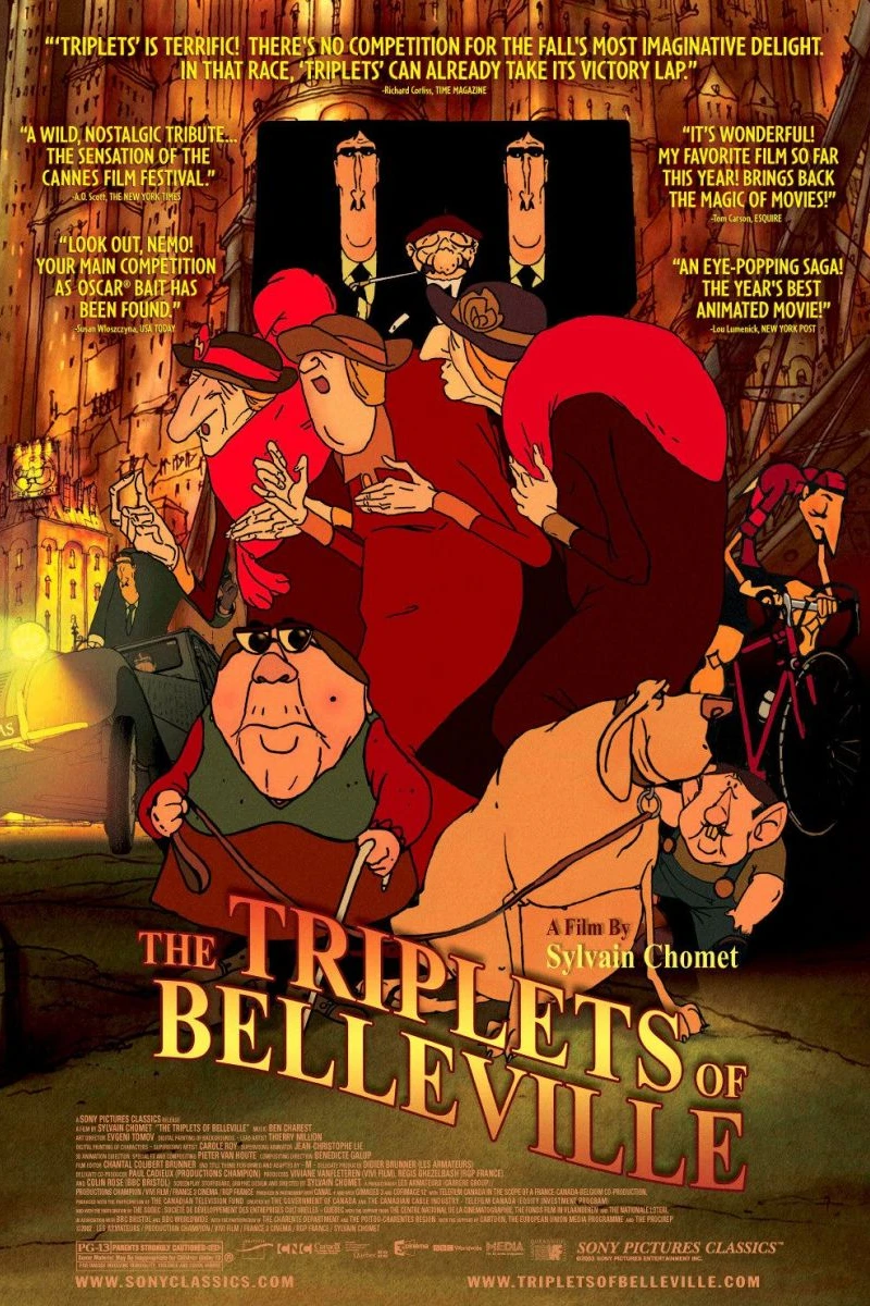 The Triplets of Belleville Poster