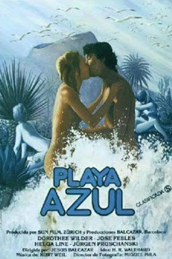 Playa azul Poster