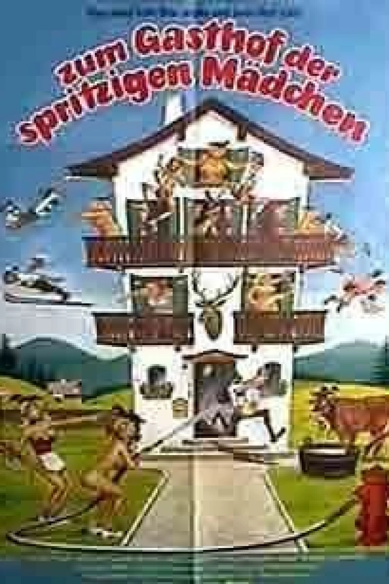 Zum Gasthof der spritzigen Mädchen Poster