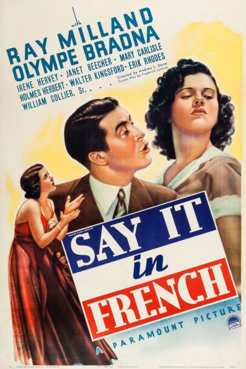 Say It in French Poster