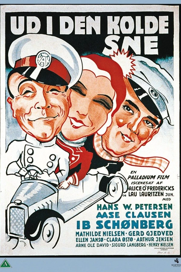 Ud i den kolde sne Poster