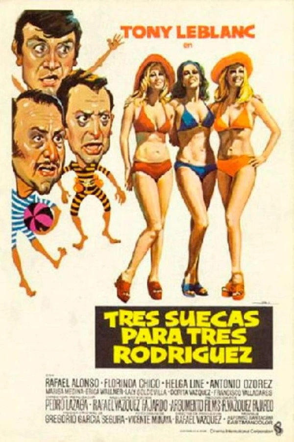 Tres suecas para tres Rodríguez Poster