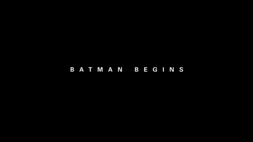 Batman Dark Knight 1 - Batman Begins Title Card