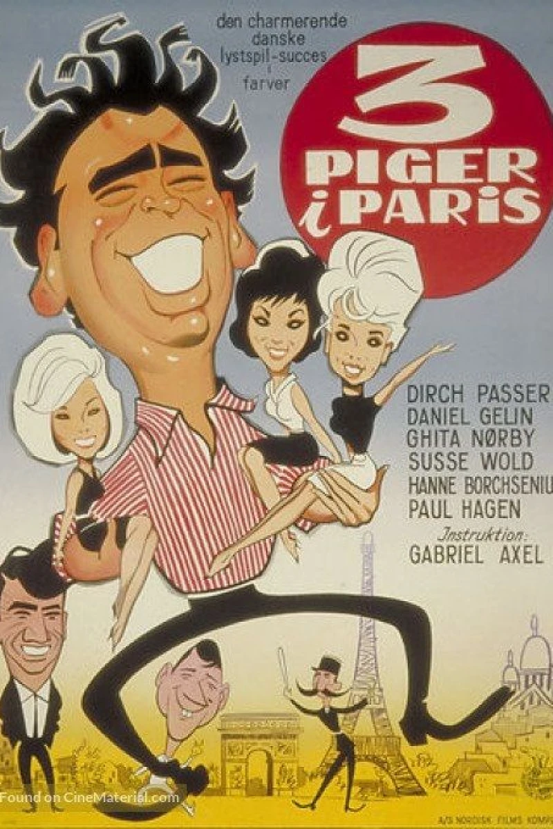 Tre piger i Paris Poster