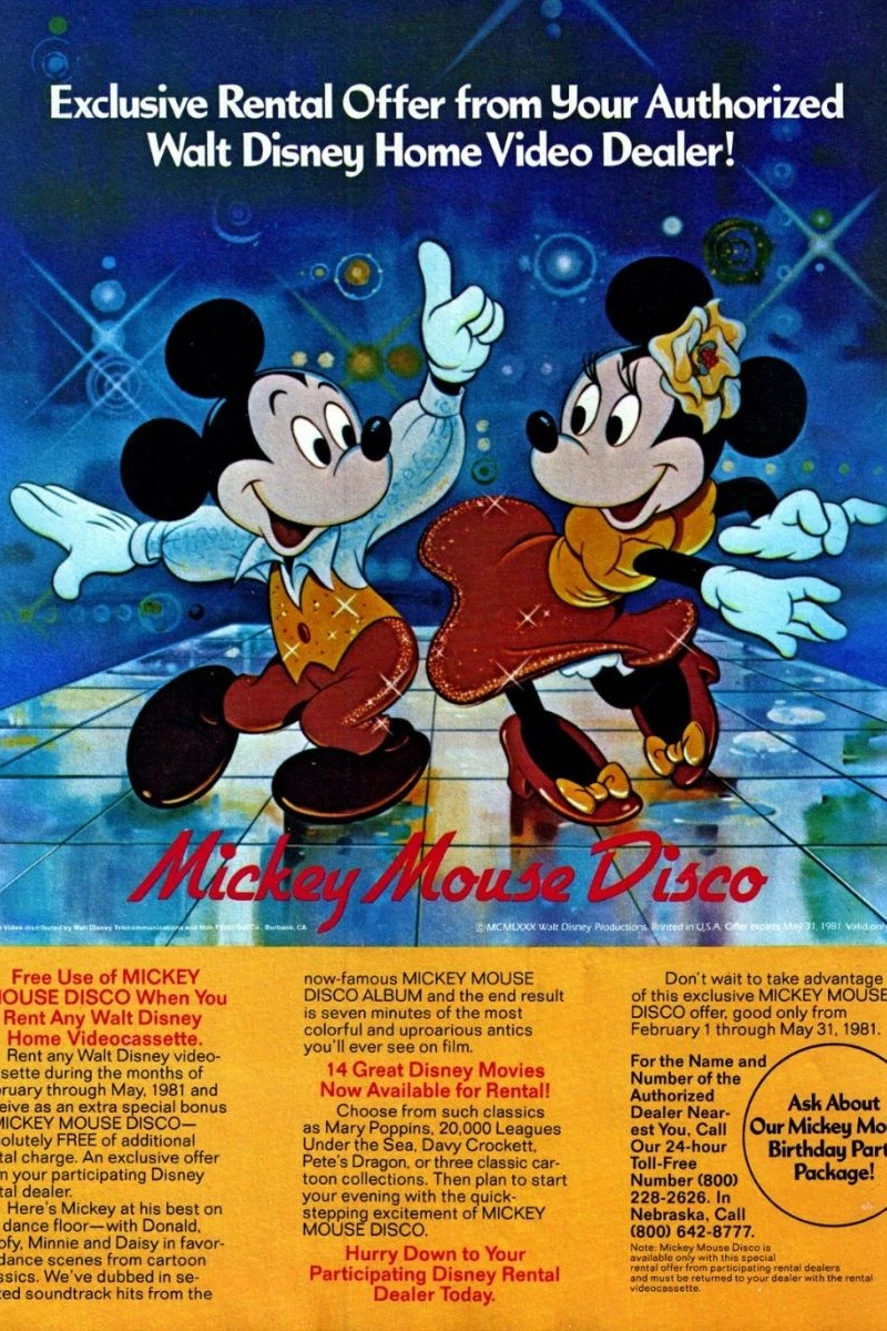 Mickey Mouse Disco Poster