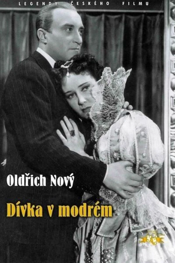 Dívka v modrém Poster