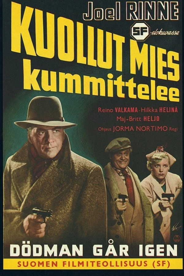 Kuollut mies kummittelee Poster