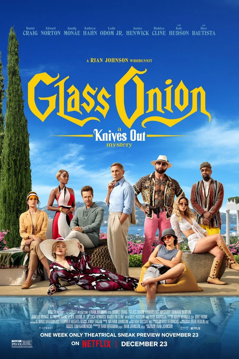 Glass Onion: A Knives Out Mystery Poster