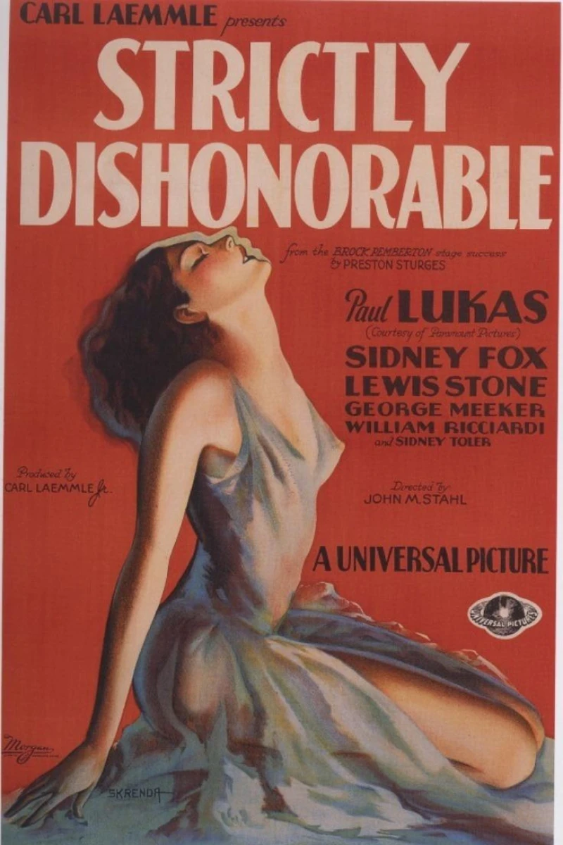 Strictly Dishonorable Poster
