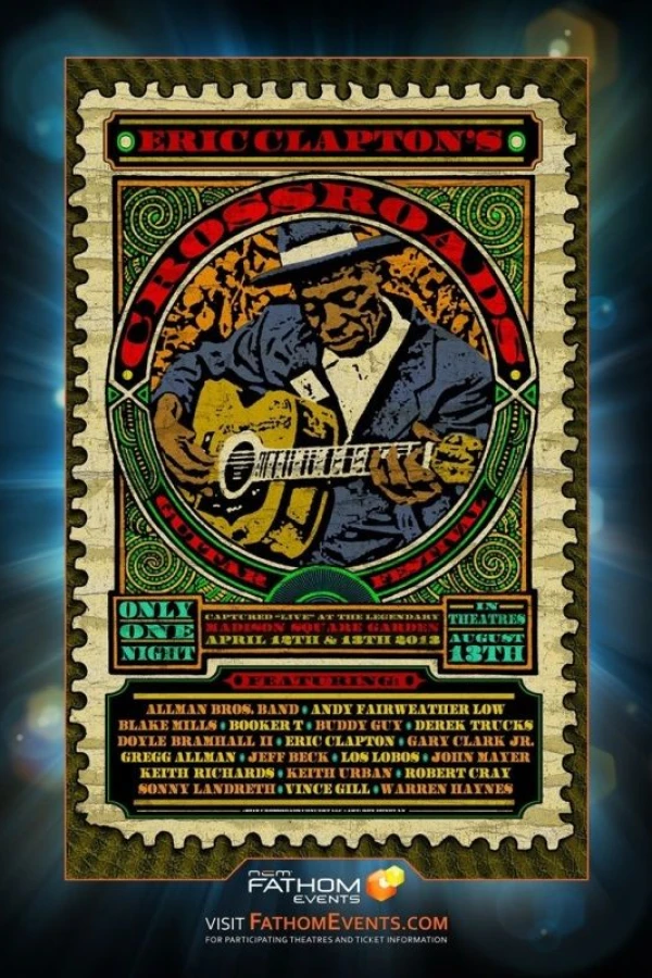 Eric Clapton's Crossroads Guitar Festival 2013 Poster