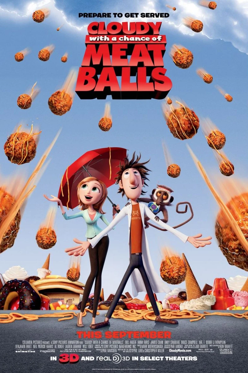 Cloudy With a Chance of Meatballs Poster