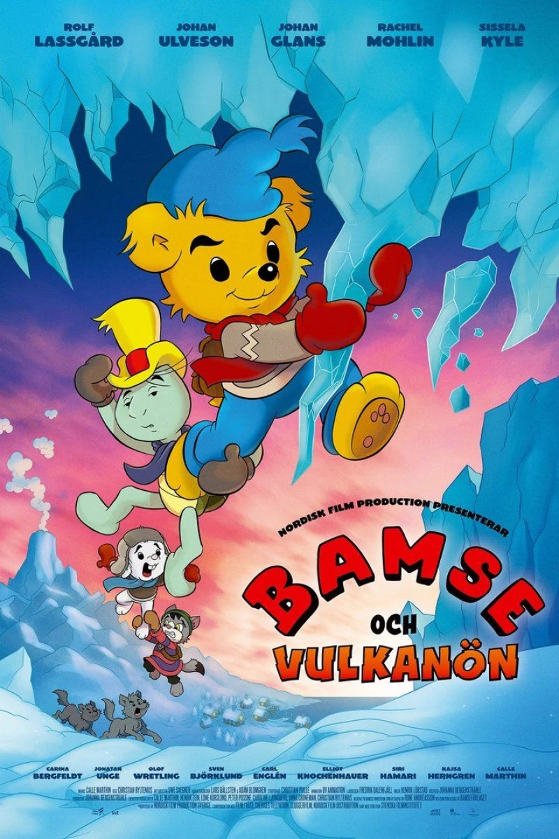 Bamse och vulkanön Poster