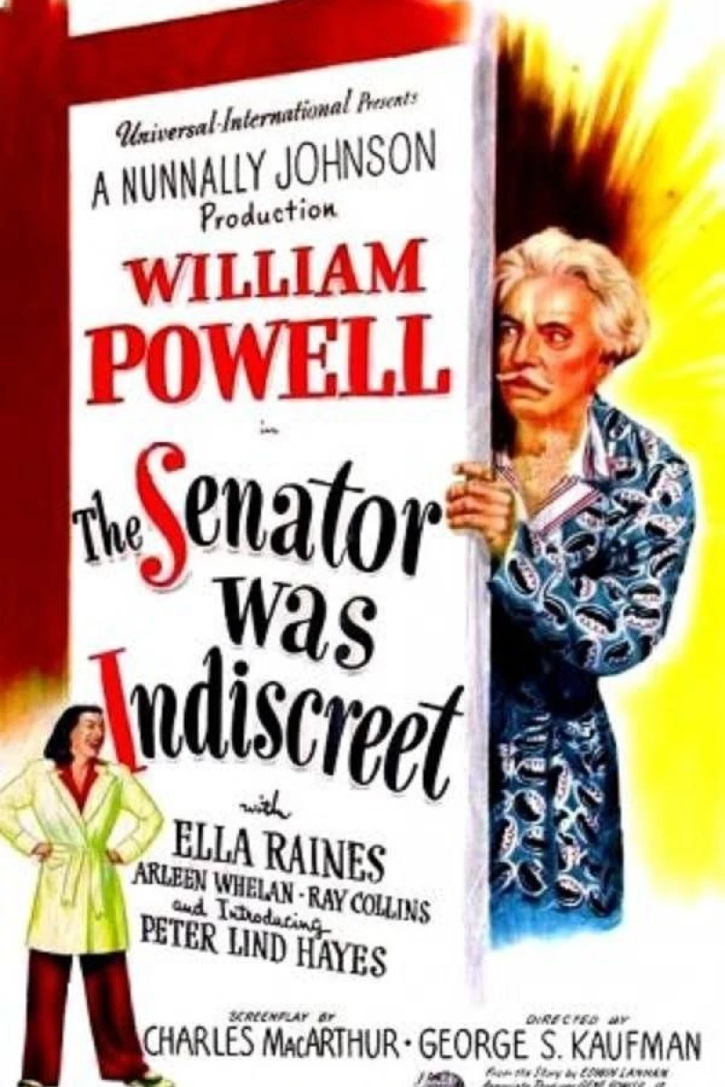 The Senator Was Indiscreet Poster