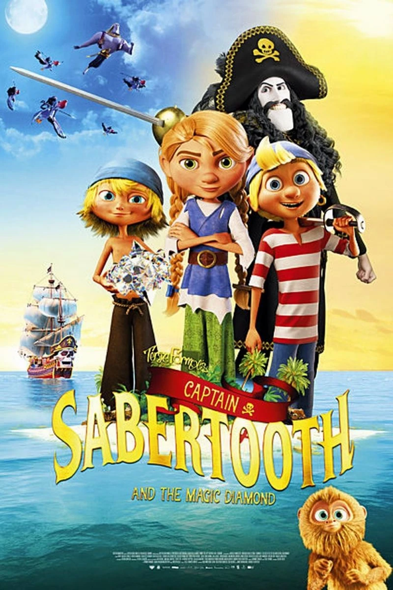 Captain Sabertooth and the Magic Diamond Poster