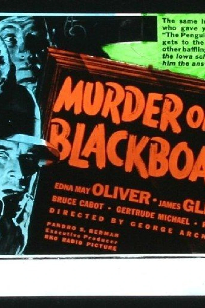 Murder on the Blackboard Poster