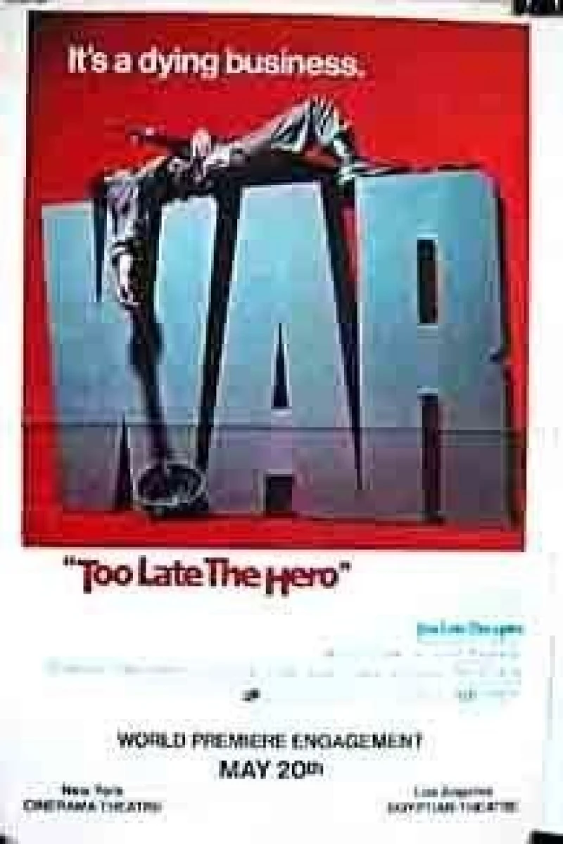 Too Late the Hero Poster