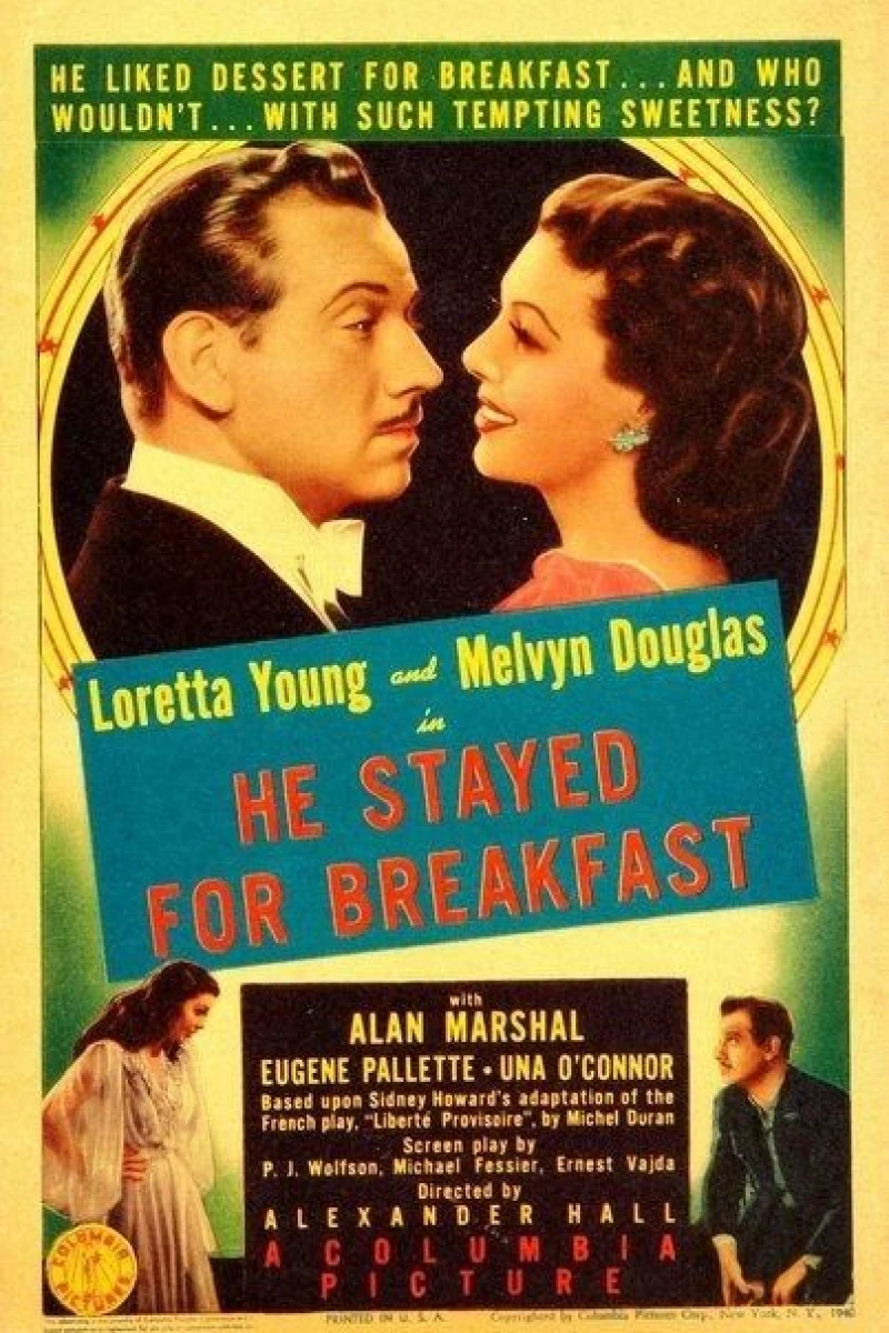 He Stayed for Breakfast Poster