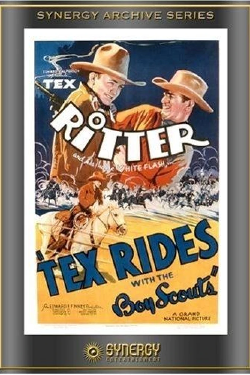 Tex Rides with the Boy Scouts Poster