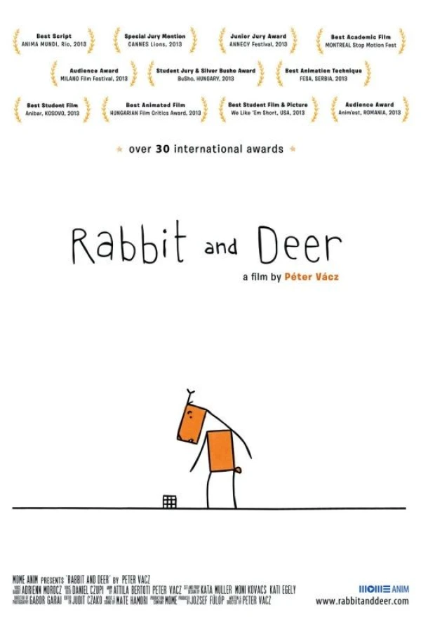 Rabbit and Deer Poster