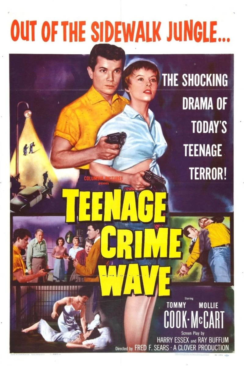 Teen-Age Crime Wave Poster