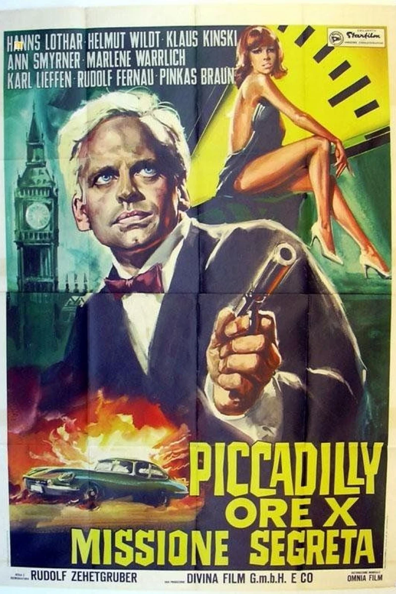 Piccadilly null Uhr zwölf Poster