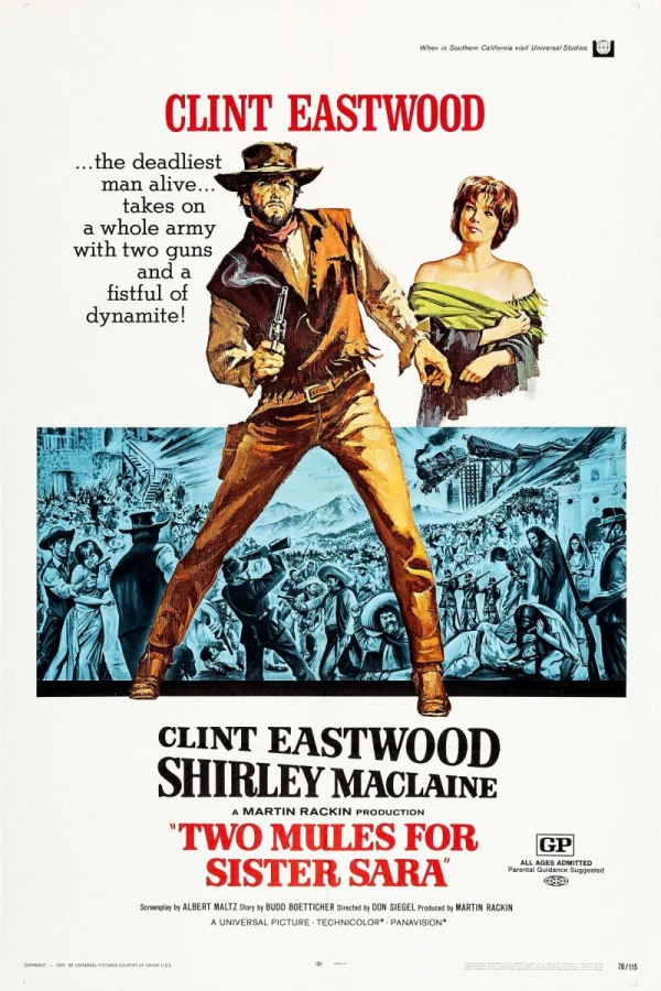 Two Mules For Sister Sara Poster