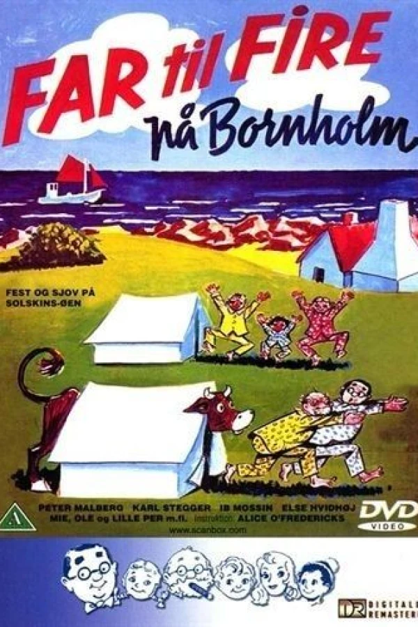 Far til fire på Bornholm Poster