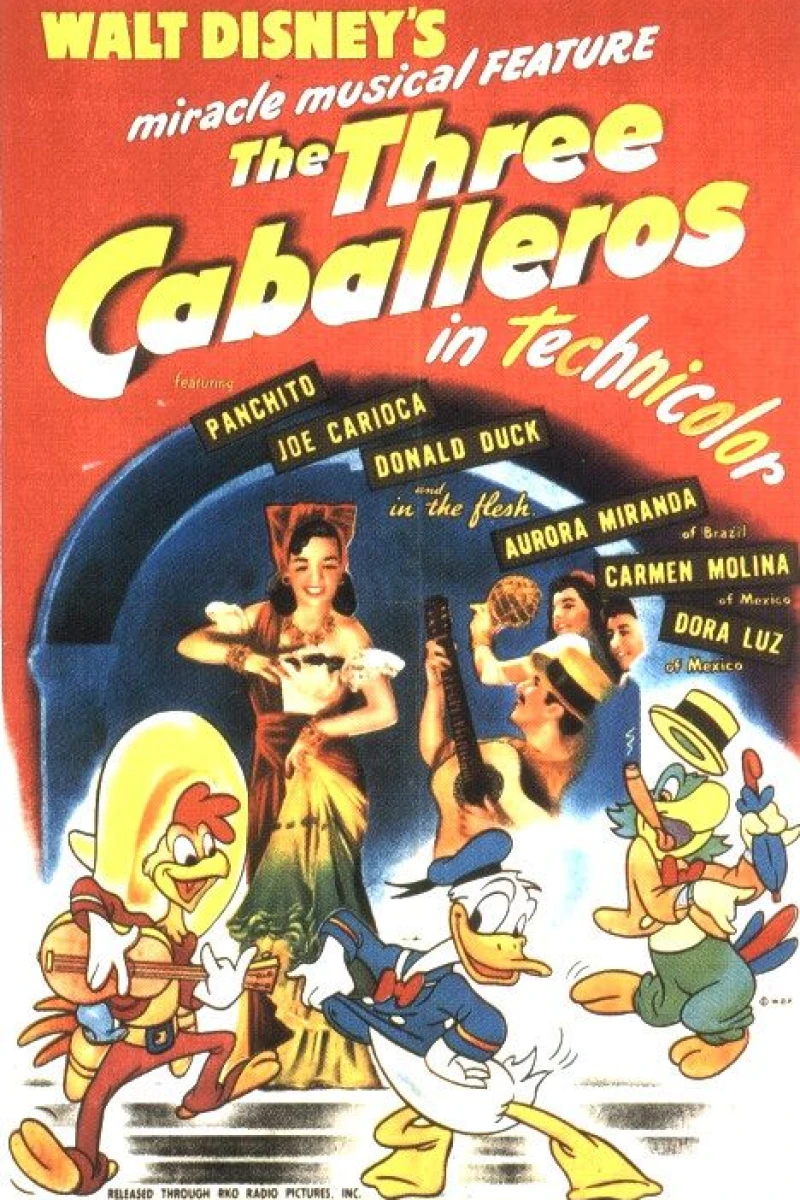 The 3 Caballeros Poster