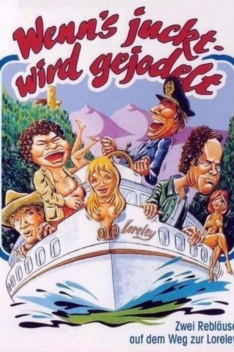 Zwei Rebläuse auf dem Weg zur Loreley Poster