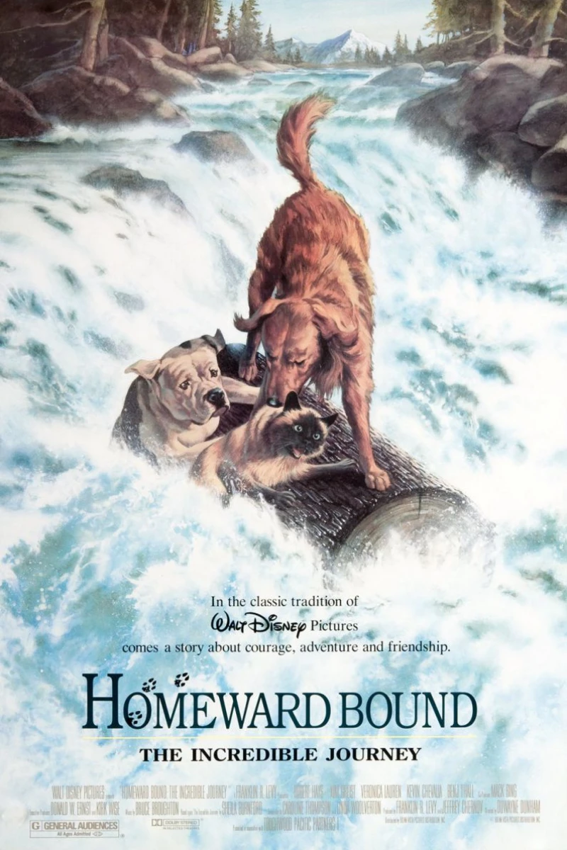 Homeward Bound 1 - The Incredible Journey Poster