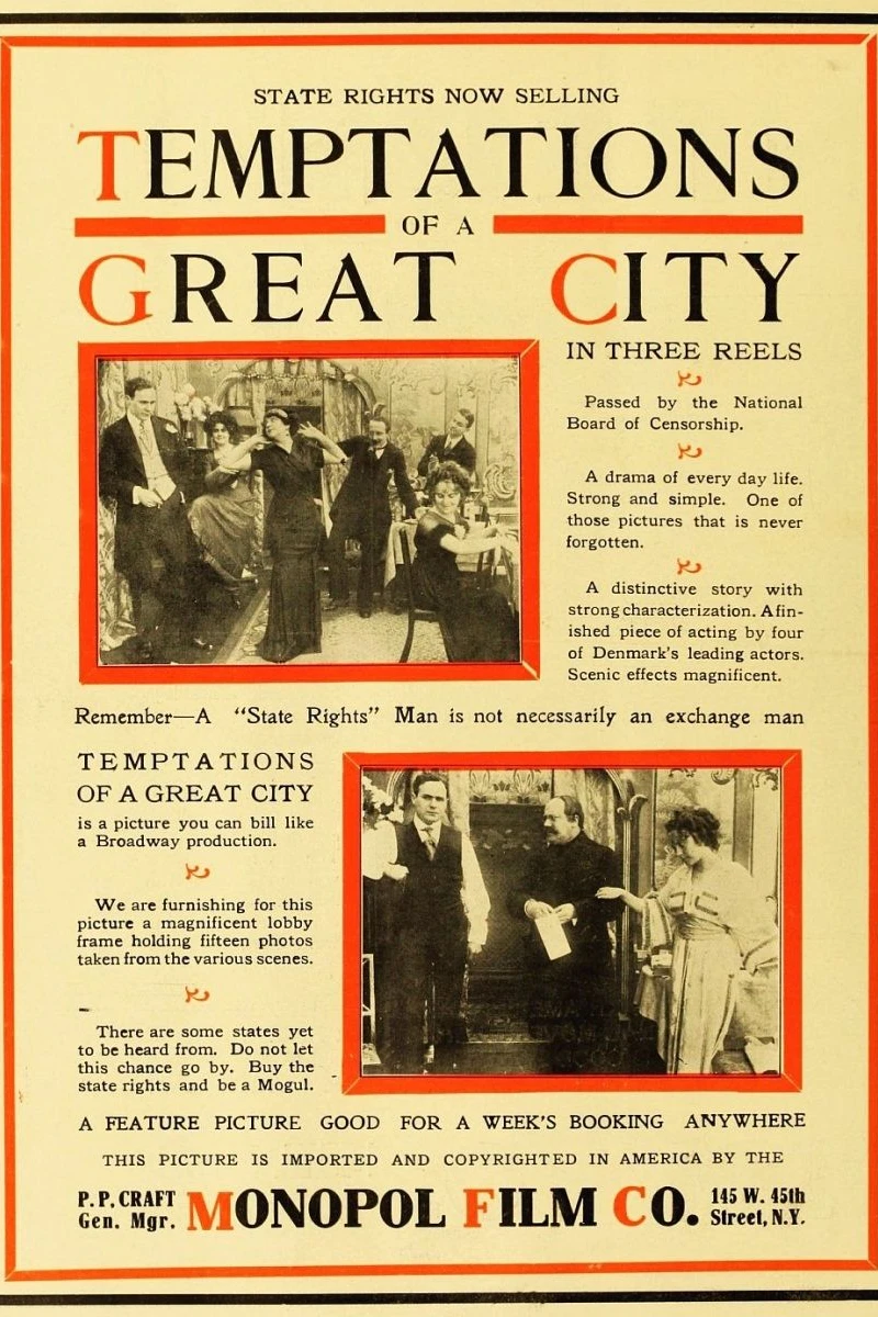Temptations of the Great City Poster