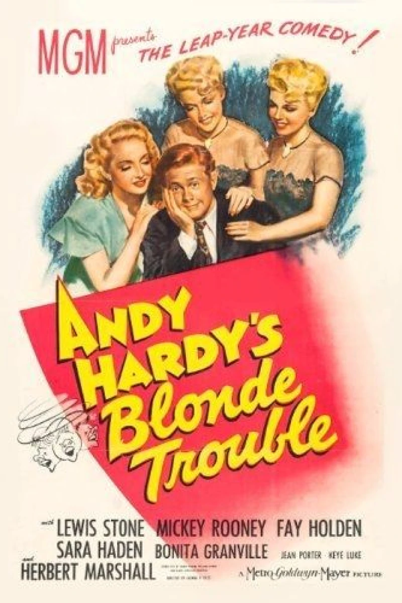 Andy Hardy's Blonde Trouble Poster