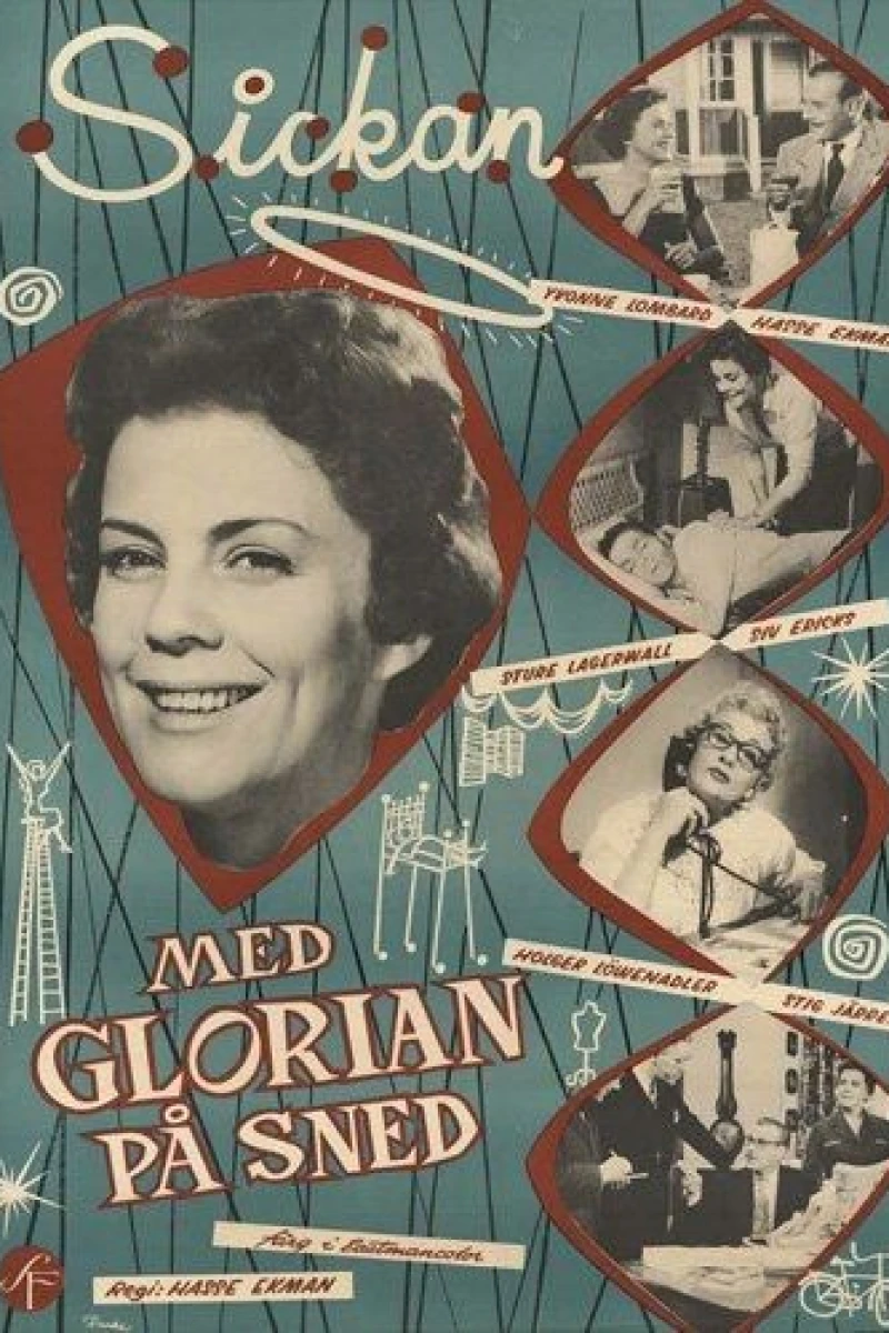 Med glorian på sned Poster