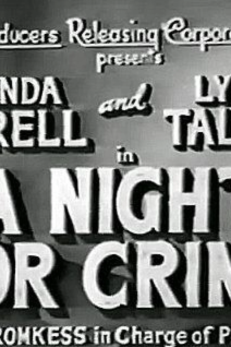 Night for Crime Poster